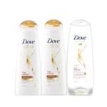 Kit Dove Shampoo Óleo Nutrição 400ml + Condicionador 200ml