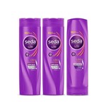 Ficha técnica e caractérísticas do produto Kit Shampoo 2 Unidades + Condicionador Seda Liso Perfeito 325ml