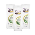 Ficha técnica e caractérísticas do produto Kit 3 Shampoos Anticaspa Clear Alívio da Coceira 200ml - Leve 03 Pague 02