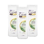Ficha técnica e caractérísticas do produto Kit 3 Shampoos Anticaspa Clear Alívio da Coceira 200ml
