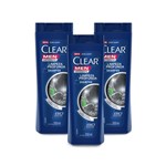 Ficha técnica e caractérísticas do produto Kit 3 Shampoos Anticaspa Clear Men Limpeza Profunda 200ml - Leve 03 Pague 02