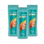 Ficha técnica e caractérísticas do produto Kit 3 Shampoos Anticaspa Clear Women Detox Antipoluicao 200ml - Leve 03 Pague 02