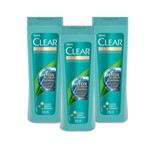 Ficha técnica e caractérísticas do produto Kit 3 Shampoos Anticaspa Clear Women Detox Diario 200ml - Leve 03 Pague 02