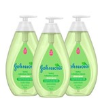 Ficha técnica e caractérísticas do produto Kit 3 Shampoos Johnson Baby para Cabelos Claros