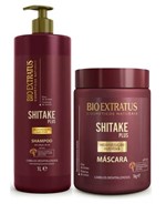 Ficha técnica e caractérísticas do produto Kit Shitake Plus Shampoo 1 Litro + Máscara 1 KG - Bio Extratus
