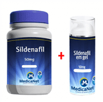 Ficha técnica e caractérísticas do produto Kit Sildenafil 50mg C/10 Cápsulas + Sildenafil em Gel 30gr
