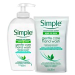 Ficha técnica e caractérísticas do produto Kit Simple Gentle Care Sabonete Líquido para as Mãos Antibactericida 250ml + Refil 200ml