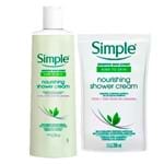 Ficha técnica e caractérísticas do produto Kit Simple Nourishing Shower Cream Sabonete Líquido Corporal 250ml + Refil 250ml