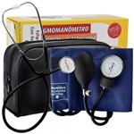 Ficha técnica e caractérísticas do produto Kit Simples de Esfigmomanômetro com Estetoscópio Premium