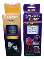 Kit Slug Queimadura Magica + Sangue Arficial Comestivel 120 Ml
