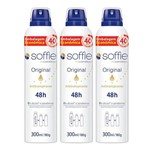 Ficha técnica e caractérísticas do produto Kit Soffie Original Desodorante 48h Aerosol 300mL LV3 PG2