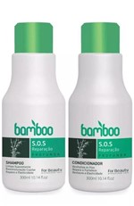 Ficha técnica e caractérísticas do produto Kit Sos Bamboo Shampoo e Condicionador 300ml - For Beauty