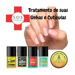 Kit SOS Unhas Top Beauty Para Tratamento das Unhas e Cutículas