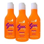 Ficha técnica e caractérísticas do produto Kit Soul Curly Leads Care Shampoo, Máscara e Ativador 300ml