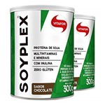 Ficha técnica e caractérísticas do produto Kit 2 SoyPlex Proteína de Soja Vitafor 300g Chocolate