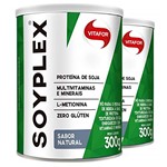Ficha técnica e caractérísticas do produto Kit 2 SoyPlex Proteína de Soja Vitafor 300g Natural