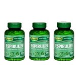 Ficha técnica e caractérísticas do produto Kit 3 Spirulina 500mg Espirulife Unilife - 360 Cápsulas