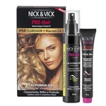 Ficha técnica e caractérísticas do produto Kit Spray Clareador + Mascara S.O.S. Fios Nick Vick Pro-Hair California Girl
