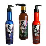 Ficha técnica e caractérísticas do produto Kit Strong Barber : Shampoo e condicionador 2 em 1, Balm para Barba e Shaving Gel de Barbear