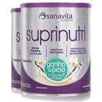 Ficha técnica e caractérísticas do produto Kit 2 Suprinutri ganho de peso Sanavita Baunilha 400G