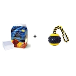 Ficha técnica e caractérísticas do produto Kit Tapete Higienico 30un + Brinquedo Ball C/ Corda Chalesco