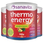 Ficha técnica e caractérísticas do produto Kit 3 Thermo Energy Sanavita Abacaxi com Hortelã 300g