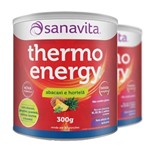 Kit 2 Thermo Energy Termogênico Sanavita 300g Abacaxi com Hortelã
