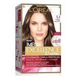 Ficha técnica e caractérísticas do produto Kit Tintura Imédia Excellence L?Oréal Castanho Claro Acinzentado 5.1