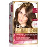 Ficha técnica e caractérísticas do produto Kit Tintura Imédia Excellence L'Oréal Castanho Claro 5