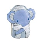 Kit Toalha e Paninhos Elefante Azul - Camesa Baby