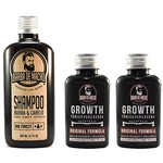 Ficha técnica e caractérísticas do produto Kit 2 Tonico Barba Estimulador de Crescimento + 1 Shampoo - Barba de Macho