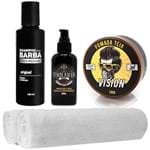 Ficha técnica e caractérísticas do produto Kit Barba Shampoo Tônico Pomada Toalhas Usebarba