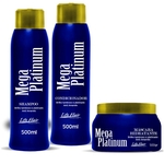 Ficha técnica e caractérísticas do produto Kit Tratamento Para Cabelo Loiro Platinado Mega Platinum Life Hair 3x500g