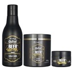 Ficha técnica e caractérísticas do produto Kit Tratamento Profissional Shampoo Alisante e Modelador Beer - Ocean Hair