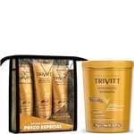Kit Trivitt 4Pçs: Kit Leave-In Hidratante+ Mascara Hidratação 1Kg
