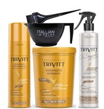 Ficha técnica e caractérísticas do produto Kit Trivitt Cronograma Capilar Shampoo Hidratação e Reconstrução