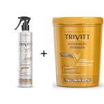 Ficha técnica e caractérísticas do produto Kit Trivitt Máscara Hidratação Intensiva 1kg + O Segredo Cabeleireiro Reconstrutor Instantâneo 300ml