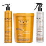 Ficha técnica e caractérísticas do produto Kit Trivitt Reconstrução Segredo + Máscara Hidratação Intensiva 1kg + Cauterização 300ml