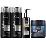 Kit Truss Curly Shampoo + Condicionador - 300ml + Máscara Net Mask - 550g + Fixador Curly Fix - 250ml
