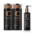Kit Truss Professional Curly Shampoo 300ml + Condicionador 300ml + Leave-in 250ml