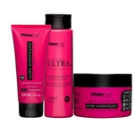 Ficha técnica e caractérísticas do produto KIT Ultra Hidratação (Shampoo, Condicionador e Máscara) - Mister Hair