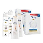 Ficha técnica e caractérísticas do produto Kit 2UN Dove Invisible Dry 150ml + 2 Pacotes 8UN Sabonete Dove + 2UN Shampoo Dove Ultra Cachos 200ml
