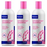 Ficha técnica e caractérísticas do produto Kit 3un Shampoo Virbac Episoothe Peles Sensíveis 500ml Cada