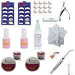 Ficha técnica e caractérísticas do produto Kit Unhas Gel Acrigel Lixa para Unhas Salão Manicure Barato