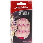 Ficha técnica e caractérísticas do produto Kit Unhas Postiças First Kiss Catwalk Fashion Week
