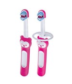 Ficha técnica e caractérísticas do produto Kit 2uni. Escova Dental Baby's Brush (6+m) - Rosa - MAM