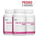 Kit 3 unidades Belt Cálcio MAX 90 Cápsulas Belt Nutrition