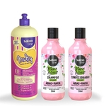 Ficha técnica e caractérísticas do produto Kit Verão Shampoo, Condicionador e Creme Multy Salon Line