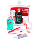 Kit Viagem Colgate Plax 60ml + Escova Dental + Fita Dental + Creme Dental 30g