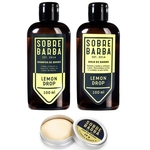 Kit Viagem Shampoo e Balm de Barba Lemon Drop e Cera de Bigode Jungle Boogie - Sobrebarba